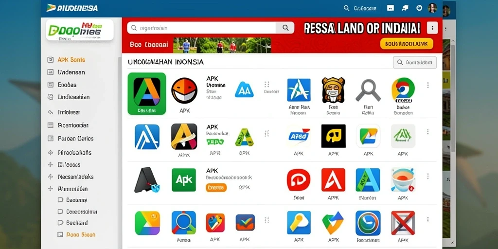 Screenshot yang menunjukkan berbagai tema mesin slot.