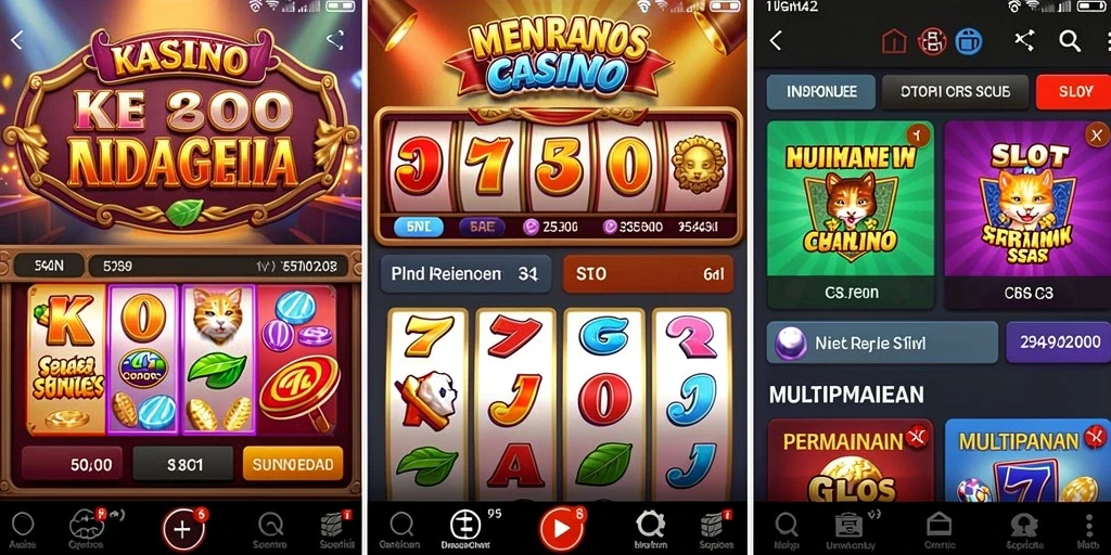 Menu utama dengan navigasi yang mudah dan intuitif.