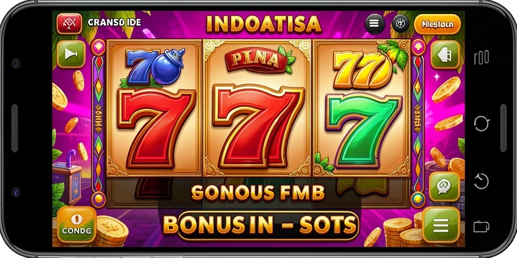 Grafis yang penuh warna pada permainan slot.