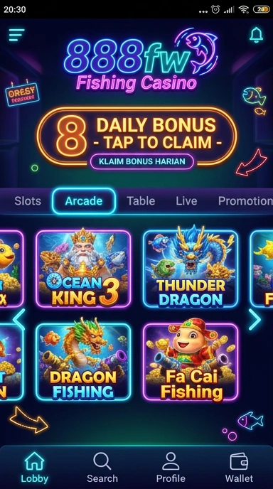 888fw — layar beranda